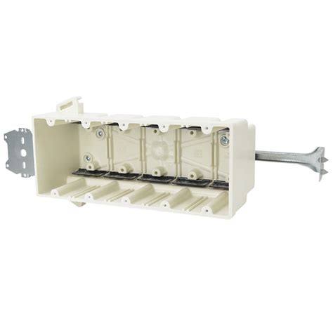 5-gang plastic electrical box|arlington 5g adjustable depth box.